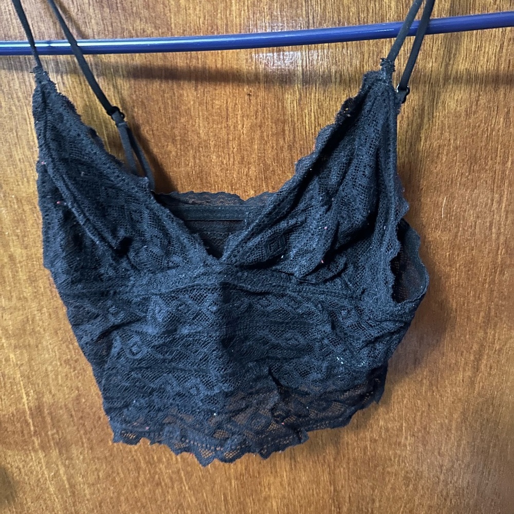 Dynamite Black Lace Bandeau Top